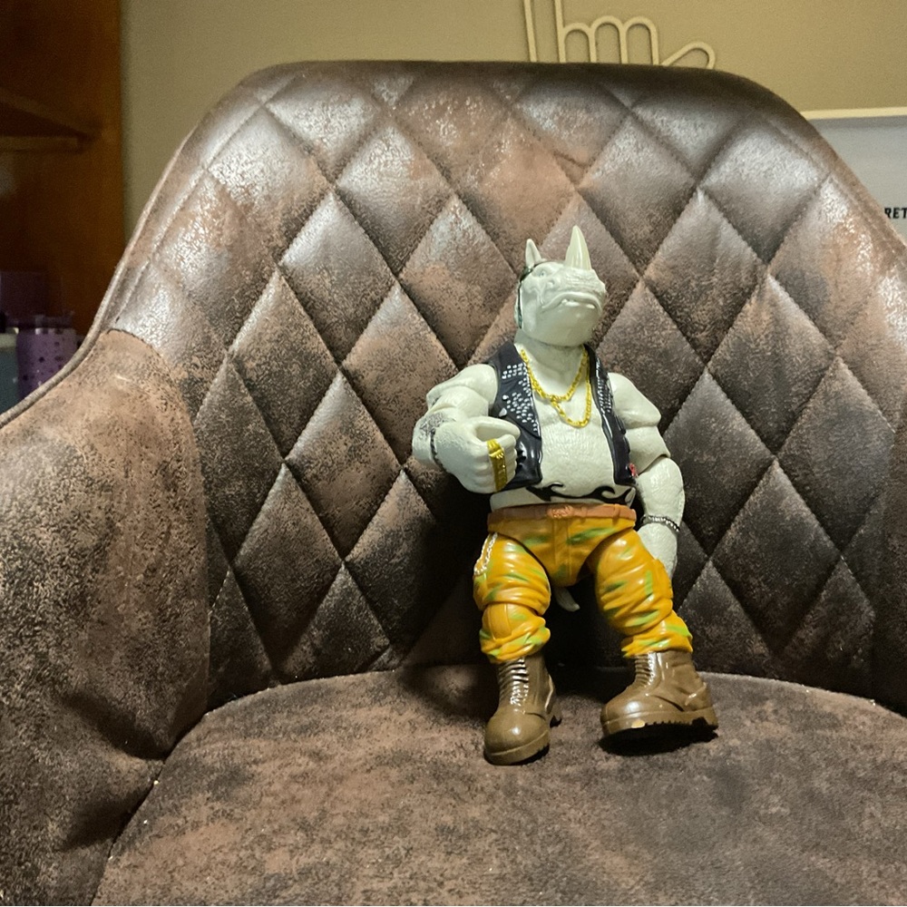 Rhinoceros Action Figure with Orange Pants (rock steady) Ninja Turtles